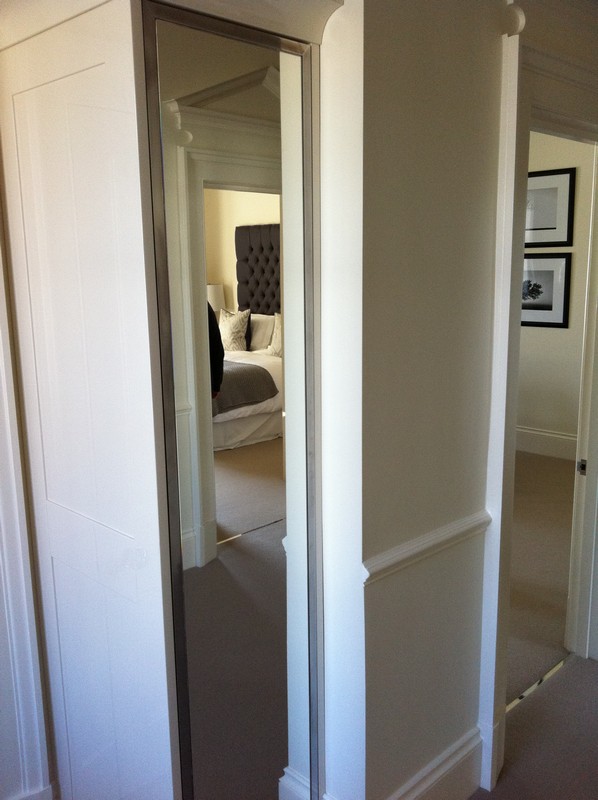Full-length wardrobe mirror fitted in West Ealing home