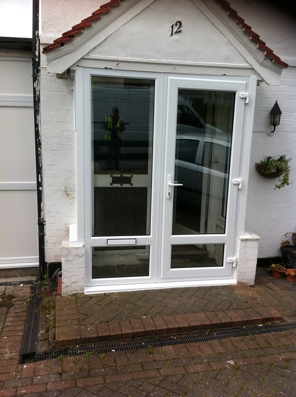 uPVC French doors fitted as front entrance in West Ealing